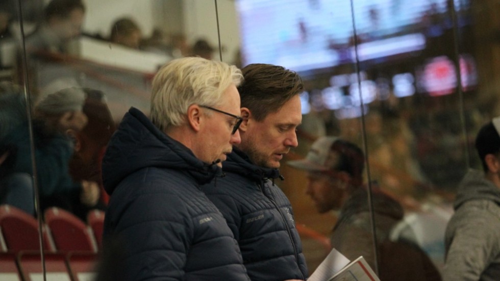 BIK-tränarna Johan Schoultz och Karl Helmersson.