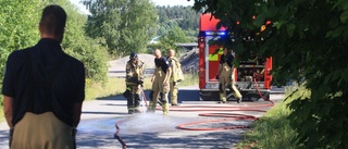 Gräsbrand i Oxelbergen