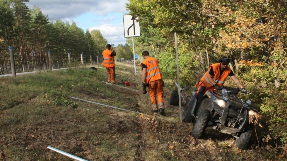 I dag finns inte mycket viltstängsel i Västerviks kommun. Den här sträckan, vid Almvik, är ett undantag. Här byts stängslet ut hösten 2016.