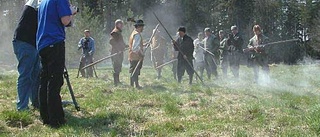 Historisk filminspelning vid gränsen