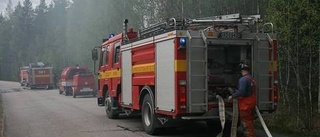 Skogsbrand utanför Gysinge