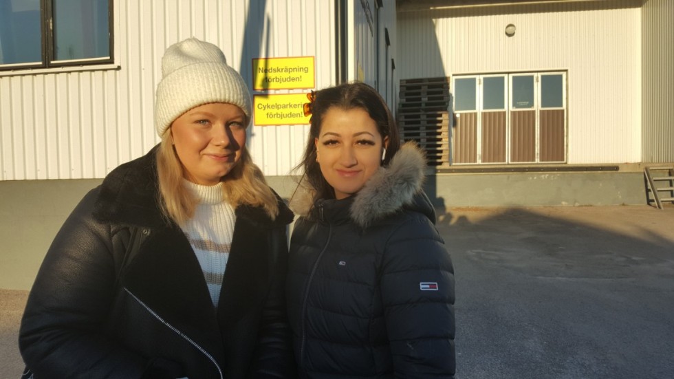 Esther Petersson och Lara Hadrous från Gamleby.