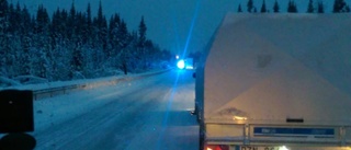 Lastbil vållade stopp i trafiken