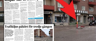 Lagningen av trafikljuset försenas ytterligare: "Svårt att få till en tid som passade både oss och entreprenören"