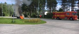 Bilbrand på Hertsön