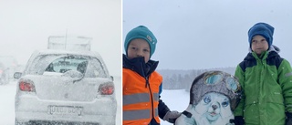 Tillfälligt slut på snöandet – och då börjar det igen