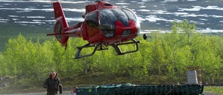 Vattenfalls helikopter i tillbud