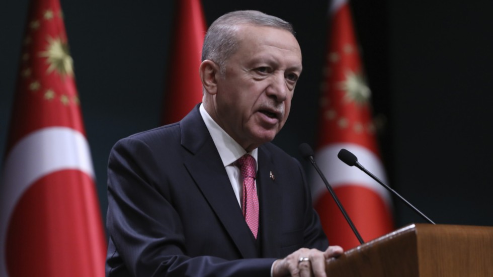 Turkiets president Erdogan har meddelat att landet är redo att godkänna Finland. Arkivbild.