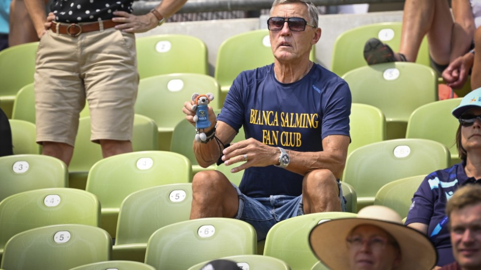 Börje Salming på plats under friidrotts-EM i München tidigare i somras. Arkivbild.