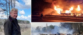 Stora planer för Tallbacken ✓Vill bygga mack, taverna och 100 bostäder ✓ "Tjänar inget på branden"