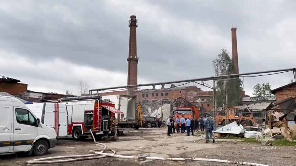 Explosionen inträffade på ett större fabriksområde i Sergijev Posad norr om Moskva.