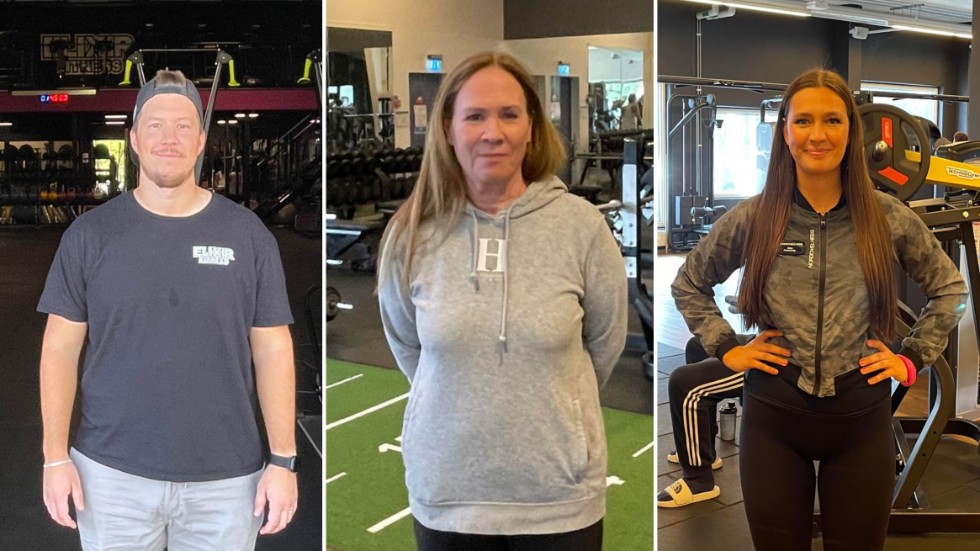 Tre bästa gymmen när SN:s läsare fick rösta. Från vänster: Max Oscarsson, Sonja Ek och Felicia Nordquist. 