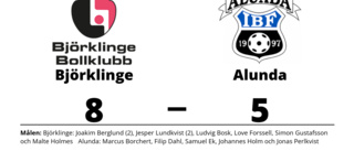 Björklinge besegrade Alunda på hemmaplan