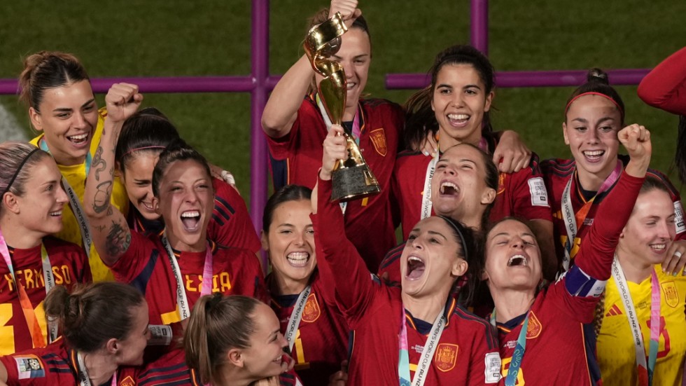 Spaniens VM-guldlag. Arkivbild.