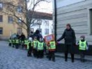 Förskolebarn protesterar