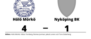 Hölö Mörkö vann klart mot Nyköping BK på Hölö IP B2