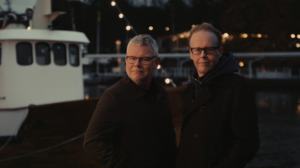 Jonas Moström och Arne Dahl. Pressbild.