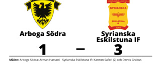 Syrianska Eskilstuna IF upp i topp efter seger