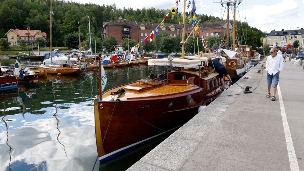 På fredagen hade träbåten "Silva" ankrat upp, en Pettersson salongbåt från 1923. Hon ägs av Anders Widström med familj som haft den i 30 år.