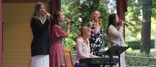 Mångfald i parken en ljummen sommarkväll