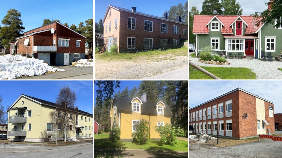 Hus som föreslås bli klassade som bevarandevärda. 