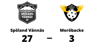 Spöland Vännäs utklassade Moröbacke på hemmaplan