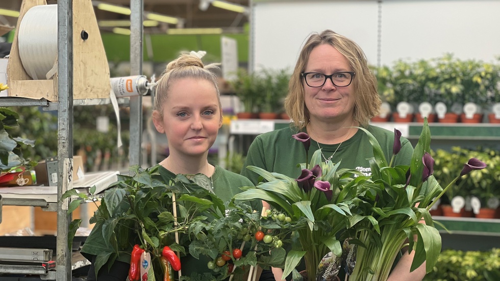  Hanna Torsek och Pillan Jonsson på Blomsterlandet ser fram emot torsdagens öppning.