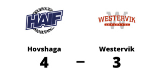 Westervik föll med 3-4 mot Hovshaga