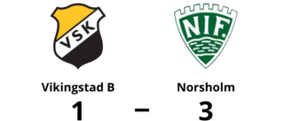 Norsholm vann toppmötet mot Vikingstad B