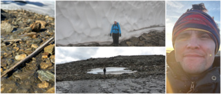 Snabb glaciärsmältning blottar unika fynd i Arjeplogsfjällen