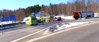 Två skadade vid olycka vid Hyttan