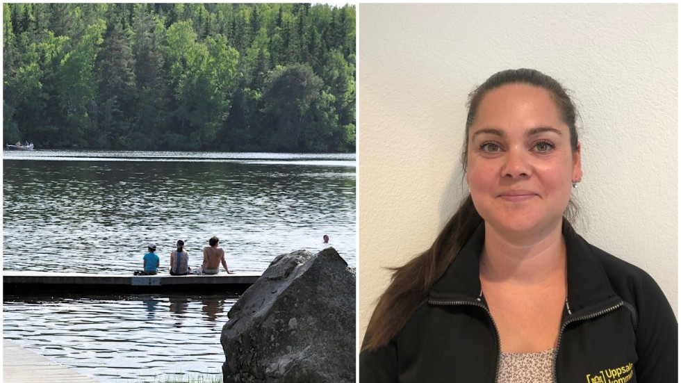 Just nu avråder inte kommunen från bad på någon av Uppsalas badplatser, berättar Daniela Mattisson.