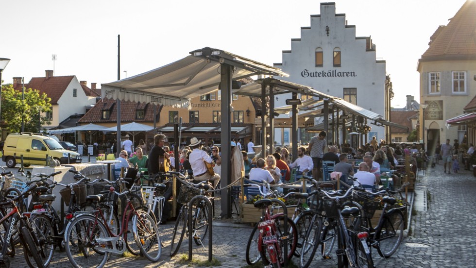 Stora Torget i Visby. Arkivbild.