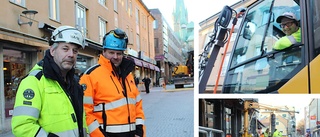 Benfynd på Ågatan: "Trodde först det var en människa"