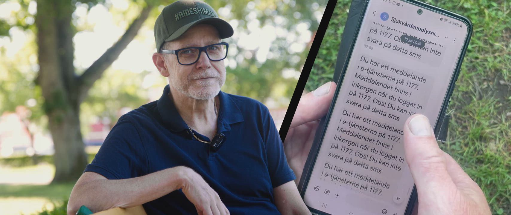 Jörgen Jangvik fick 80 sms från 1177