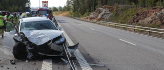 En till sjukhus efter trafikolycka