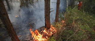 Skogsbrand utanför Åkullsjön