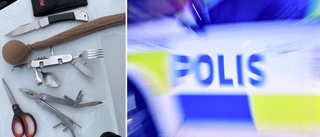 62-åring gick beväpnad med kniv, mejslar och hemgjort "gatustridsvapen"