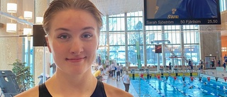 Tidigare drömrekordet borta – Klara Lindqvist, 16, slog bassängrekord i Pontusbadet