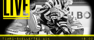 LIVE: Bortaturnén fortsätter – följ Skellefteå AIK:s jakt på tre poäng mot Timrå