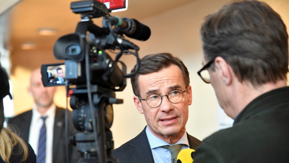 Ulf Kristerssons Moderaterna backar i SVT/Novus januarimätning. Arkivbild.