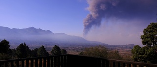 Vulkanaska stänger flygplatsen på La Palma