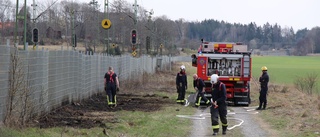 Brand vid Knivsta station – 50 kvadratmeter brann     