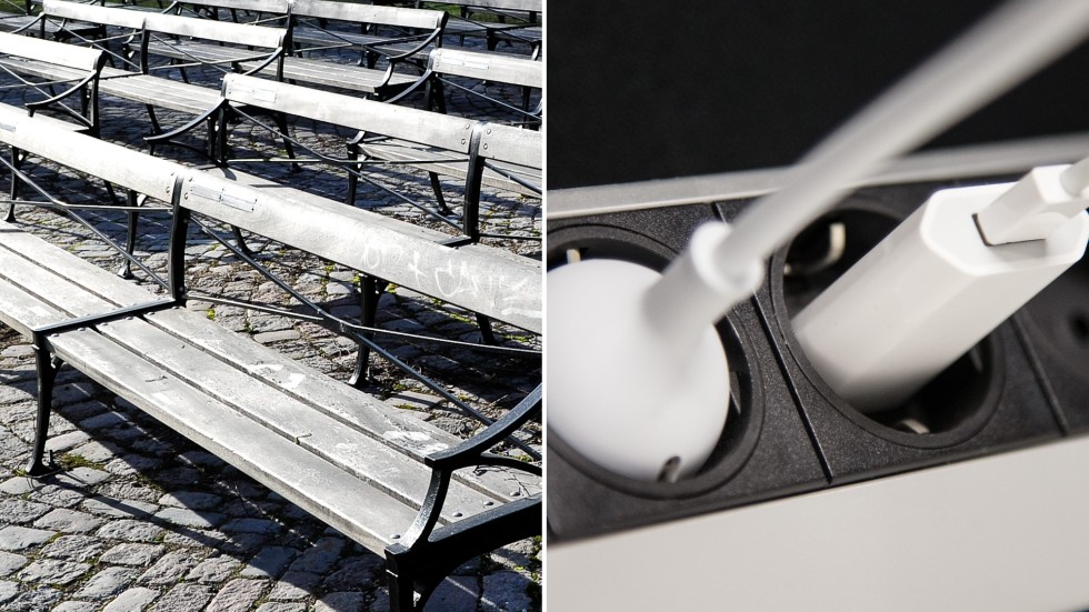 Nu ska möjligheterna utredas att utrusta Skellefteå med parkbänkar där wifi och laddning tillhandahålls. 