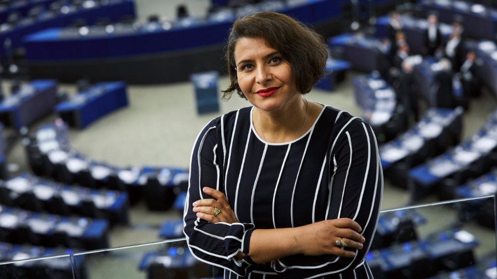 Centerpartiets Abir Al-Sahlani i Europaparlamentet. Arkivbild.