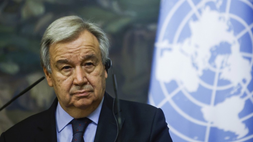 FN:s generalsekreterare António Guterres fortsätter på sin post fem år till. Arkivbild.