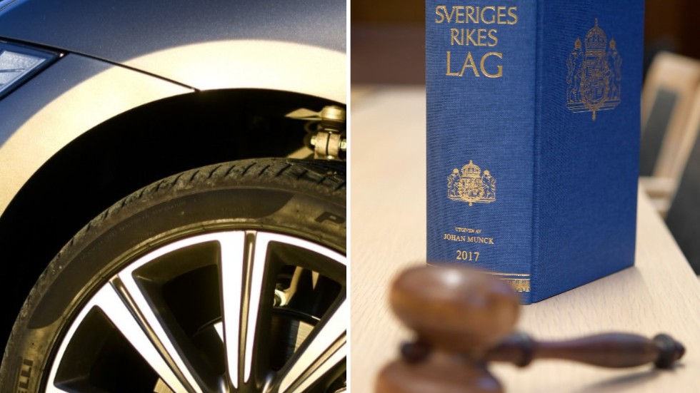 En 37-årig bilförare får böter efter förbjuden körning i centrala Motala.
