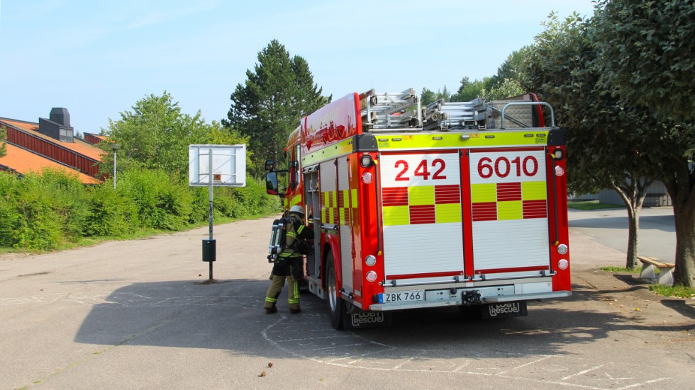 Räddningstjänsten åkte på falskt brandlarm på Bäckskolan. 