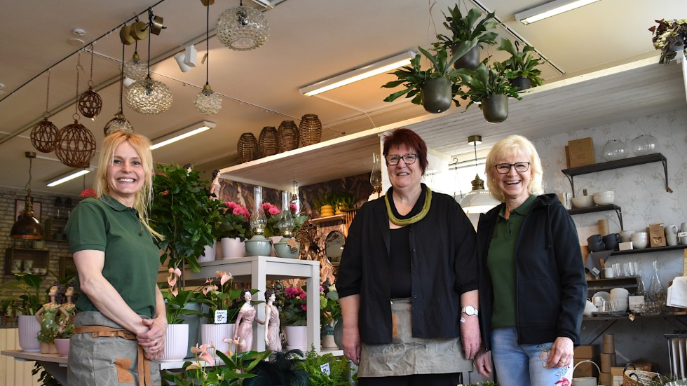 Pia Schedenborg (t.v), Susanne Karlsson och Marie Svensson.
