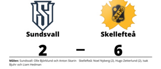 Seger med 6-2 för Skellefteå mot Sundsvall